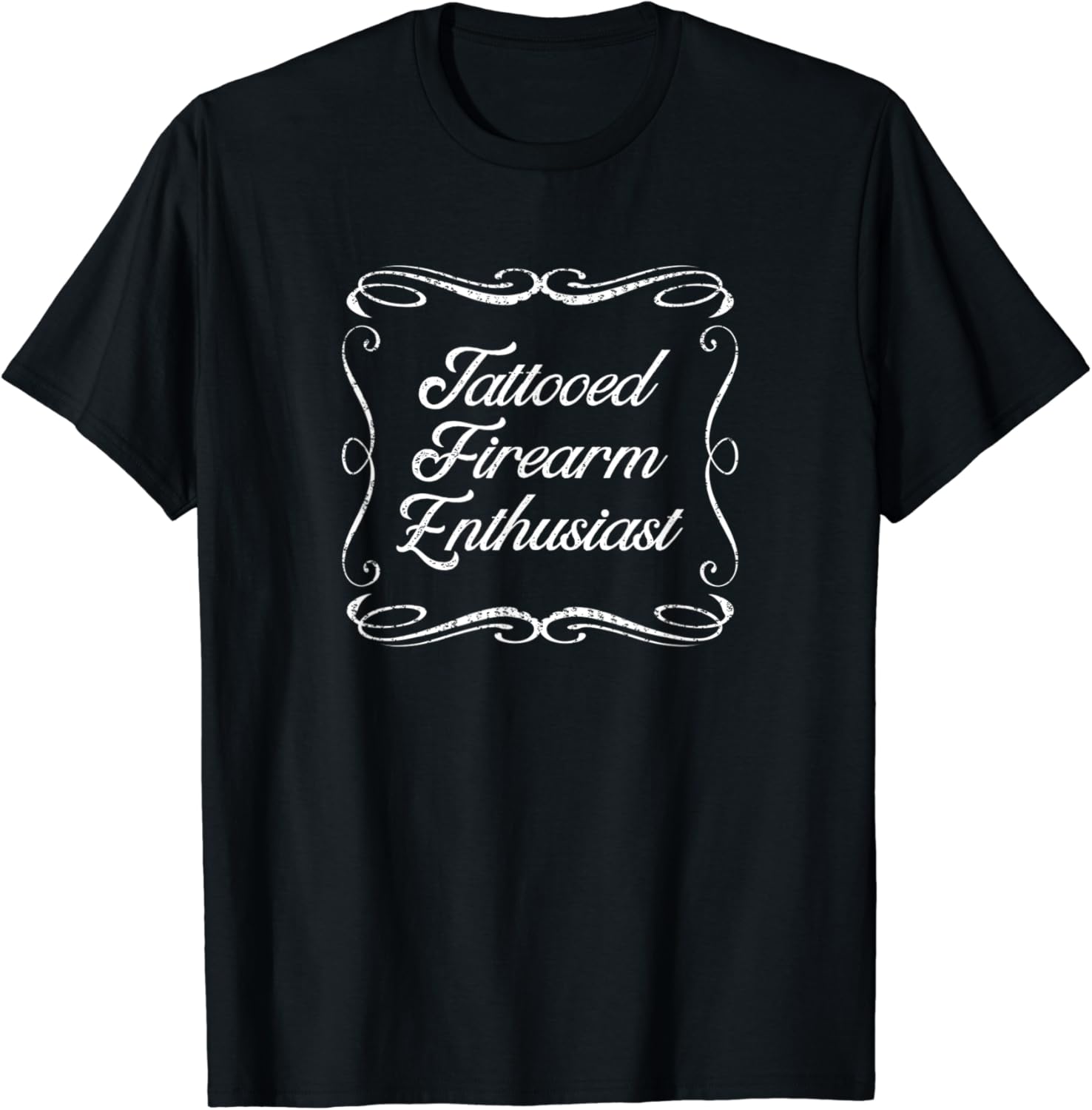 Tattooed Firearm Enthusiast TShirt Clothing, Shoes & Jewelry